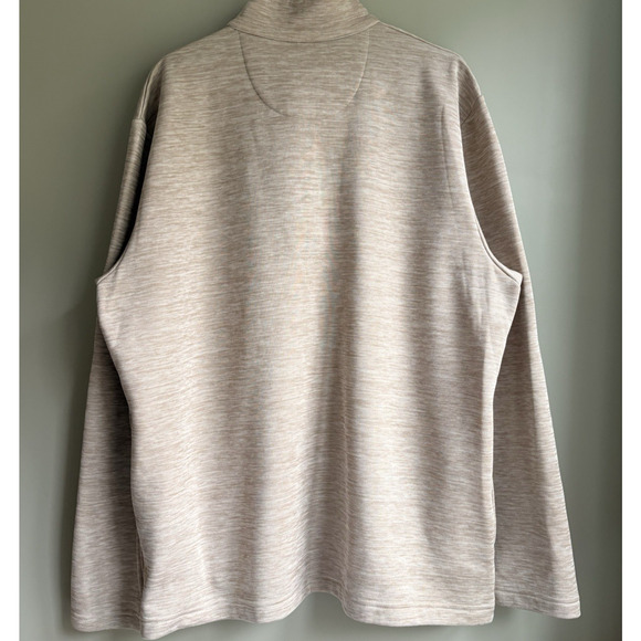 CALLAWAY Performance Fleece Pullover 1/4 Zip Sweater Beige Golf Outdoors XXL - Picture 7 of 11